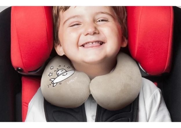 Imagen de Almohada cervical infantil para viajes beige Babypack