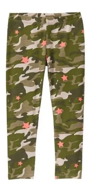 Imagen de Legging Calza Crazy8 Camuflada Verde Algodón Nenas Niñas Verde Musgo 3T