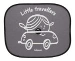 Imagen de Parasoles x2 negros para auto con ventosa babypack