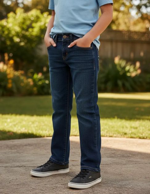 Imagen de Jean Pantalon Crazy8 Straigh Slim Para Niños Varón  Azul Oscuro 7