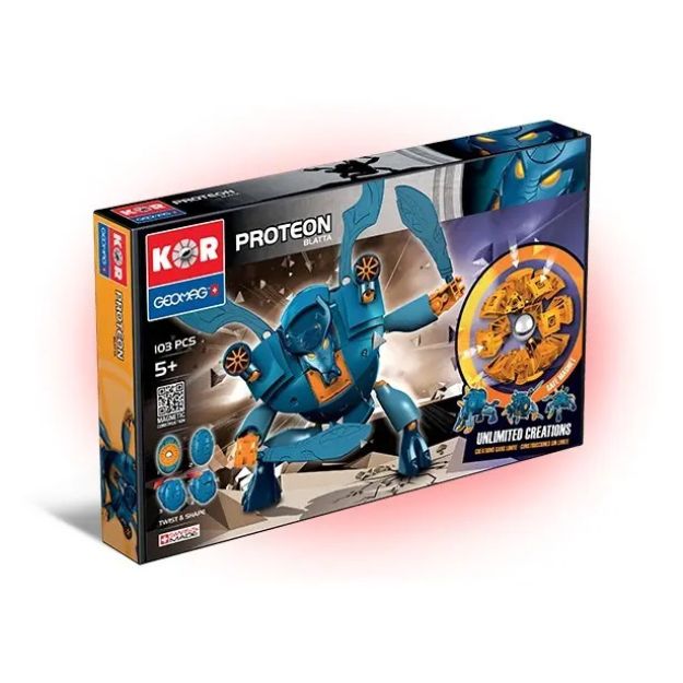 Imagen de Construcción magnética robot Blatta 103 Piezas Geomag