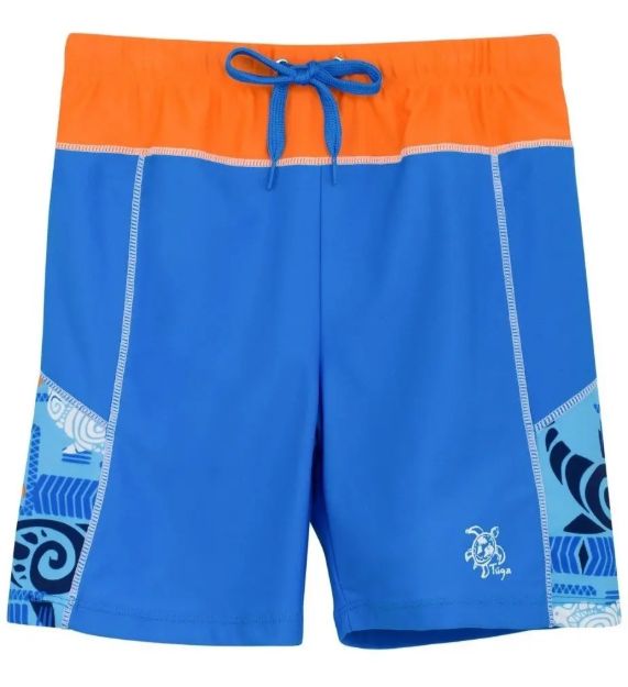 Imagen de Short Licra Agua Surf Protección Uv Playa Piscina Tuga Niños Naranja 2 A 3 Años