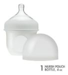 Imagen de Mamadera Boon anticólico con bolsa y tetina de silicona 4oz (118 Ml)
