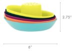 Imagen de Juego de botes apilables con agujeritos para el baño Boon