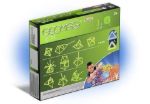 Imagen de Juego magnético 30 pz con barritas y esferas GLOW