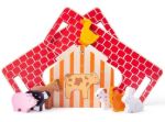 Imagen de Casa Granja de encastre y clasificación en madera Bigjigs