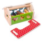 Imagen de Casa Granja de encastre y clasificación en madera Bigjigs