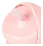 Imagen de Vaso de silicona c/ tapa y sorbito Boon-Rosa