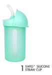Imagen de Vaso de silicona c/ tapa y sorbito Boon-Verde
