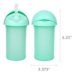 Imagen de Vaso de silicona c/ tapa y sorbito Boon-Verde
