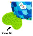 Imagen de Colgante Libro de tela sensorial Pez Flip