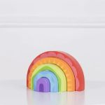 Imagen de Juguete apilable Tunel Arcoiris madera
