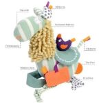 Imagen de Peluche Lucy La Llama sensorial con texturas