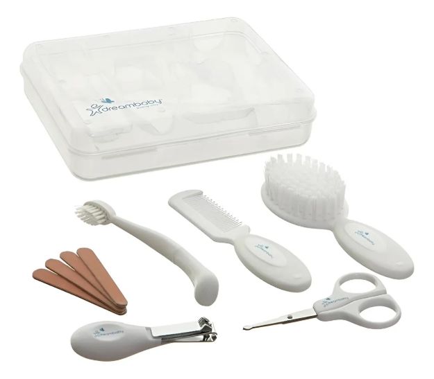 Imagen de Set Cuidados: Alicate, Limas, Peine, Cepillo Dientes, Tijera Blanco