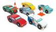 Imagen de Pack X6 Autos Deportivos Montecarlo Madera Niños 3años+ Autos Amarillo
