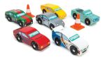 Imagen de Pack X6 Autos Deportivos Montecarlo Madera Niños 3años+ Autos Amarillo