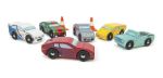Imagen de Pack X6 Autos Deportivos Montecarlo Madera Niños 3años+ Autos Amarillo