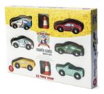 Imagen de Pack X6 Autos Deportivos Montecarlo Madera Niños 3años+ Autos Amarillo