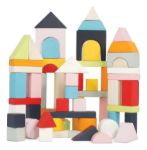 Imagen de Pack x60 Bloques de madera multicolor apilables