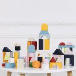 Imagen de Pack x60 Bloques de madera multicolor apilables