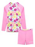 Imagen de Traje De Baño Playa Piscina Agua Protección Uv Calza Remera Rosa Chicle 11 A 12 Años