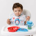 Imagen de Baberos con bolsillo impermeable Buba Cohete Azul
