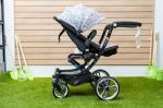 Imagen de Coche Bebedue Urban Reclinable Moises Capota De Lluvia Bebes - Gris