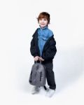 Imagen de Mochila infantil impermeable y vegana-Dino Gris