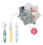 Imagen de Set de cuchara, tenedor y cuchillo Acero Inox Badabulle