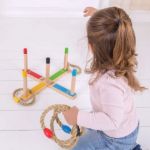 Imagen de Juego Tejo de madera y puntuación Bigjig