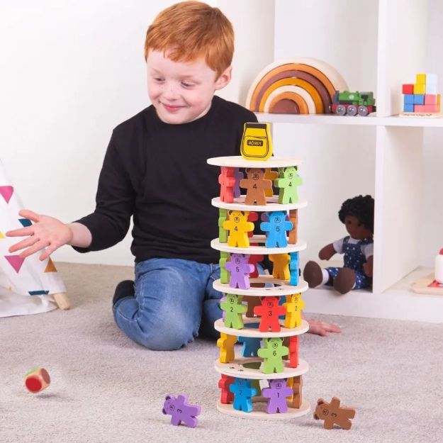 Imagen de Jenga de osos de madera Bigjigs