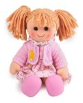 Imagen de Muñeca De Trapo Tela Tamaño 34cm Bigjigs Bebes 0m+ Ella