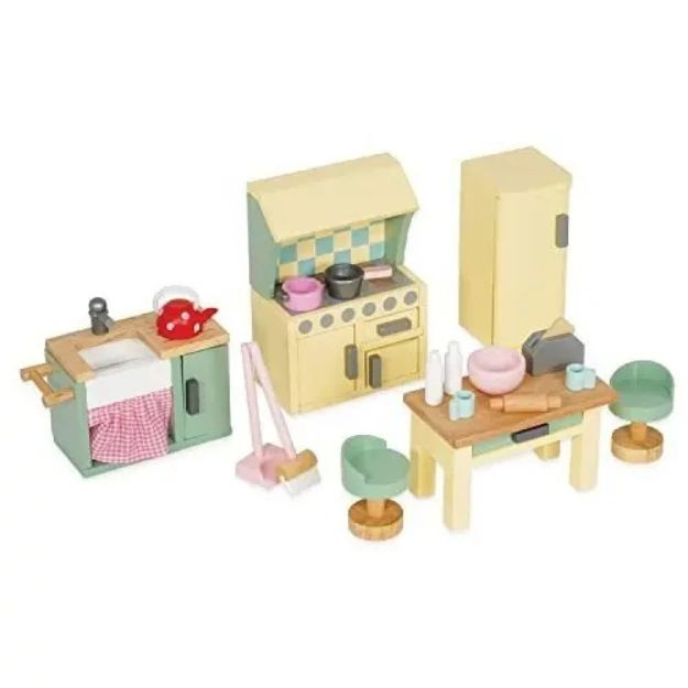 Imagen de Juego de cocina para casa de muñecas