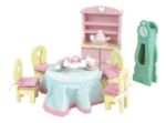 Imagen de Le Toy Van Juego Comedor Madera Con Muebles Infantil 3 Años+ Rosa