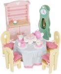 Imagen de Le Toy Van Juego Comedor Madera Con Muebles Infantil 3 Años+ Rosa