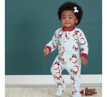 Imagen de Pijamas con pie polar Gerber navideño 0-3 meses