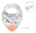 Imagen de Babero bandana Buba Algodón con mordillo-arcoiris abeja