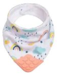 Imagen de Babero bandana Buba Algodón con mordillo-arcoiris abeja