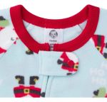 Imagen de Pijamas con pie polar Gerber navideño 0-3 meses
