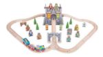 Imagen de Pista De Trenes Con Estilo Medieval Juguete Madera  Bigjigs Tren Gris