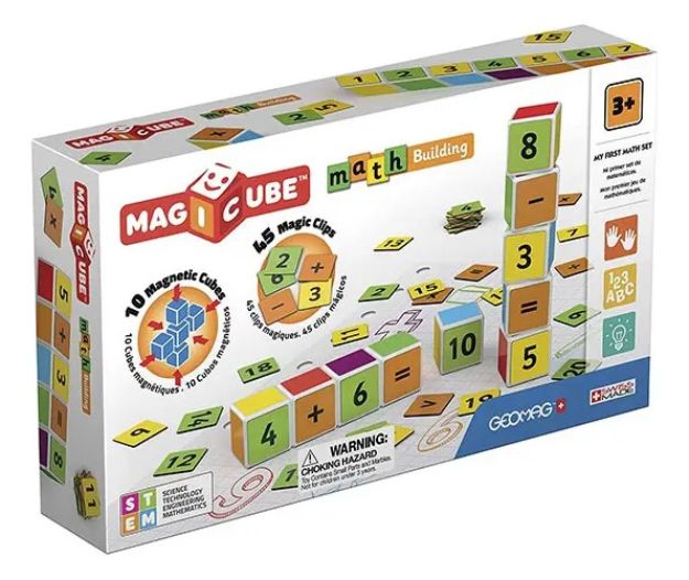 Imagen de Cubos magnéticos con imanes con números 55 Piezas
