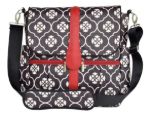 Imagen de Mochila Bolso Maternal Jjcole Floral Espacioso Backpack Negro Floreado