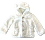 Imagen de Campera Abrigo Tapado Corderito Osito Peluche Invierno Bebes Blanco 4 (36 A 42 Meses)