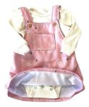 Imagen de Baby Gut Salopete Conjunto Bebés Body Manga Larga Y Vestido  Beige 6 A 9 Meses
