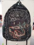 Imagen de Mochilas Infantil Grande Escolar Bolsillos Tamaño 46x30x15cm - Negro - Auto