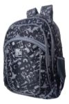 Imagen de Mochilas Infantil Grande Escolar Bolsillos Tamaño 46x30x15cm - Negro - Letras