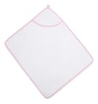 Imagen de Toalla Con Capucha Bebes Rizo De Algodón Tamaño 80x65cm  Rosa