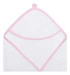 Imagen de Toalla Con Capucha Bebes Rizo De Algodón Tamaño 80x65cm  Rosa
