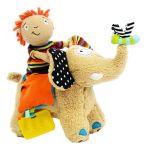 Imagen de Juguete Elefante Peluche C/ruedas De Arrastre Texturas Dolce