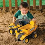 Imagen de Camión volquete amarillo John Deere